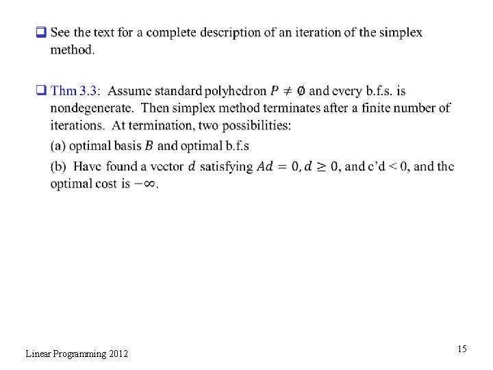 q Linear Programming 2012 15 