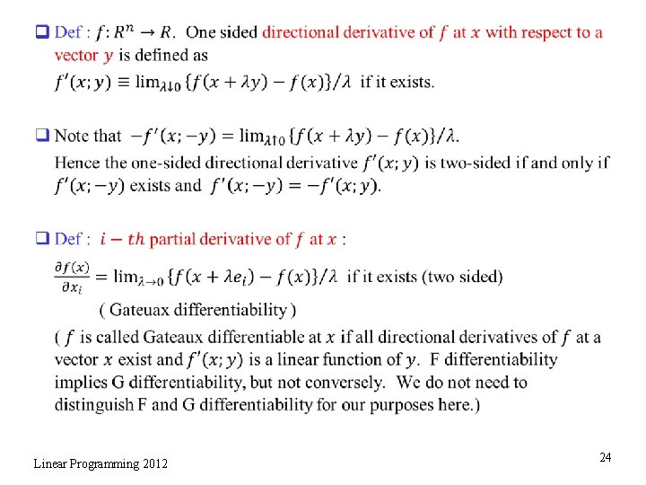 q Linear Programming 2012 24 