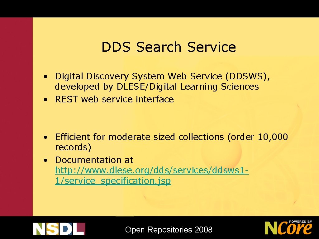 DDS Search Service • Digital Discovery System Web Service (DDSWS), developed by DLESE/Digital Learning