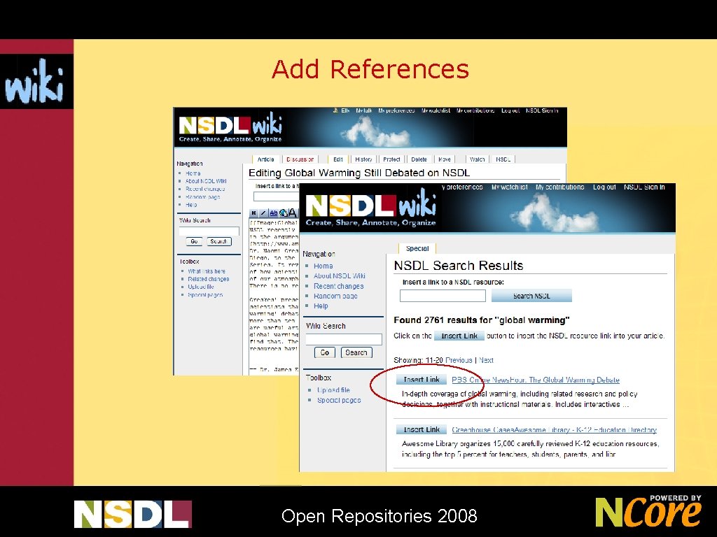 Add References Open Repositories 2008 