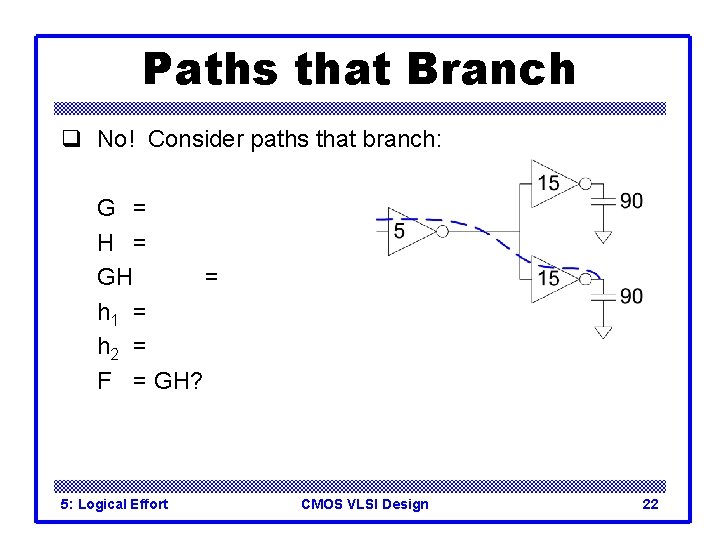 Paths that Branch q No! Consider paths that branch: G = H = GH