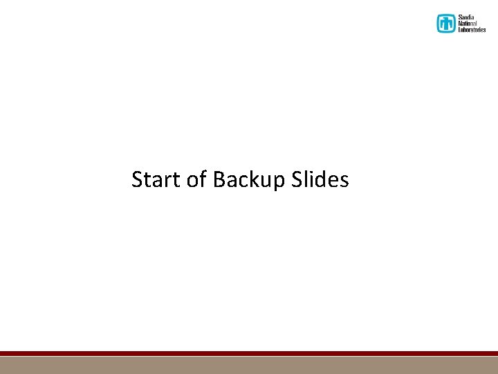 Start of Backup Slides 