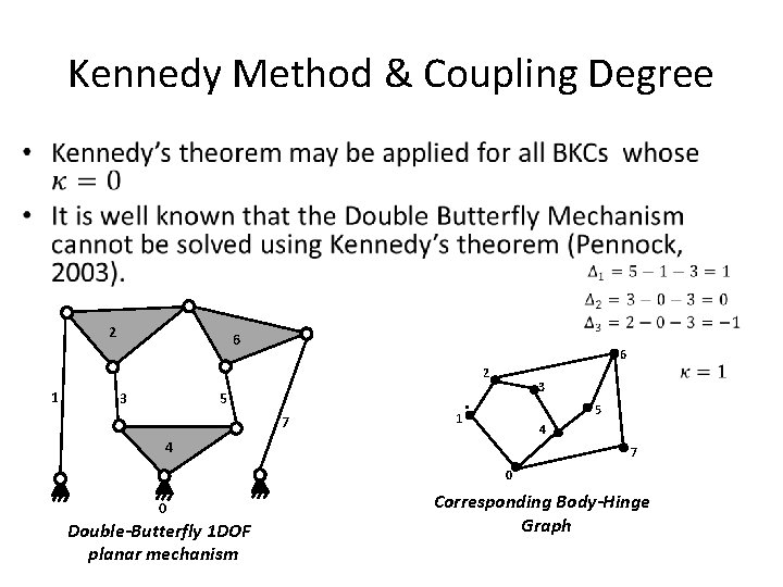 Kennedy Method & Coupling Degree • 2 6 6 2 1 3 5 7