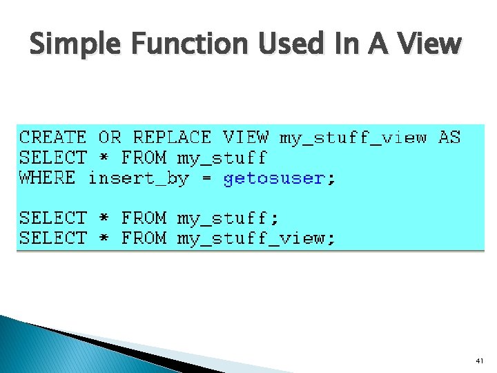 Simple Function Used In A View 41 