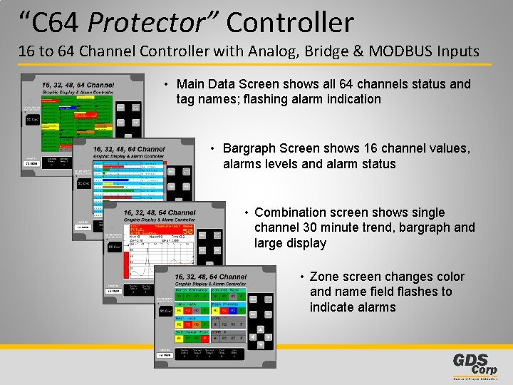 “C 64 Protector” Controller 16 to 64 Channel Controller with Analog, Bridge & MODBUS