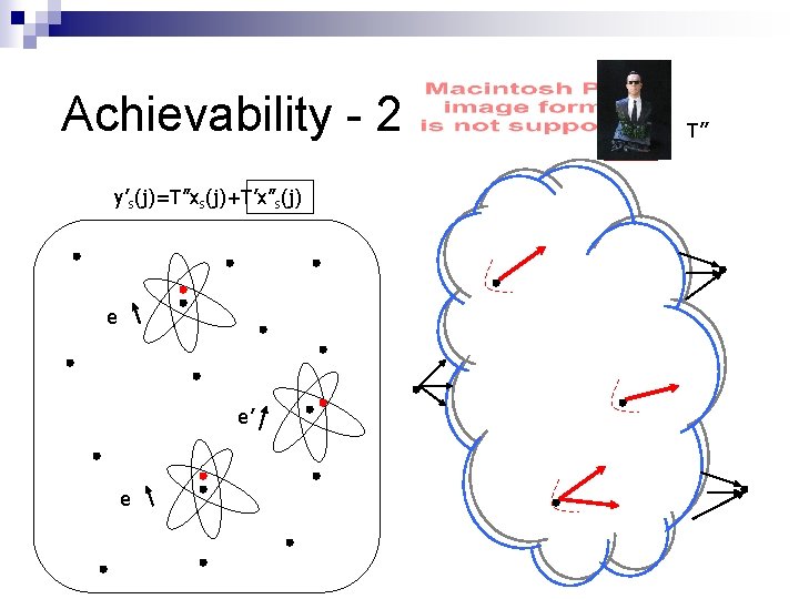 Achievability - 2 y’s(j)=T’’xs(j)+T’x’’s(j) e e’ e T’’ 