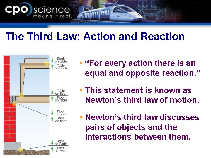 The Third Law: Action and Reaction § “For every action there is an equal