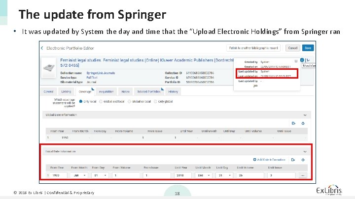 The update from Springer • It was updated by System the day and time The update from Springer • It was updated by System the day and time
