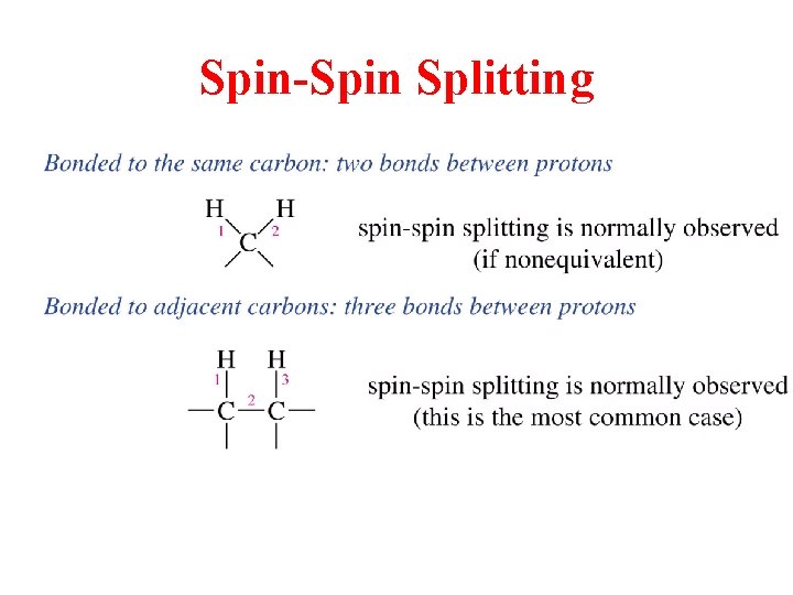 Spin-Spin Splitting 