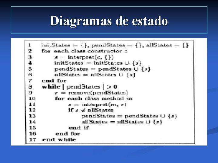 Diagramas de estado 