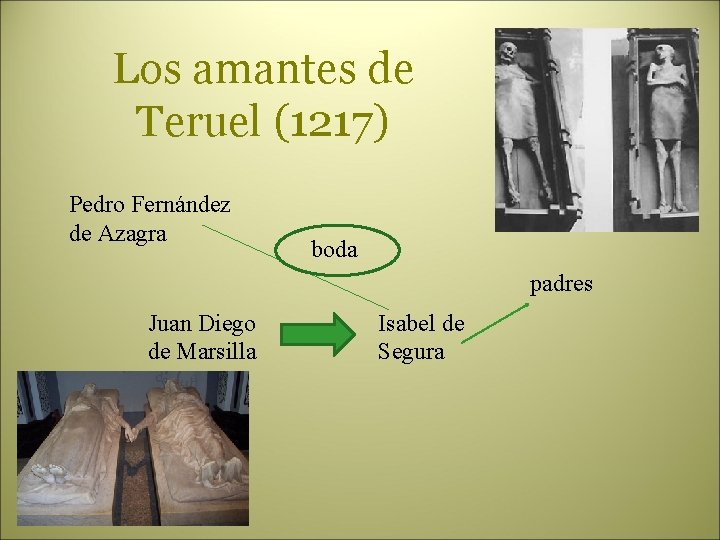 Los amantes de Teruel (1217) Pedro Fernández de Azagra boda padres Juan Diego de