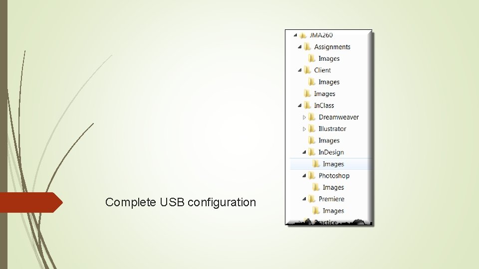 Complete USB configuration 