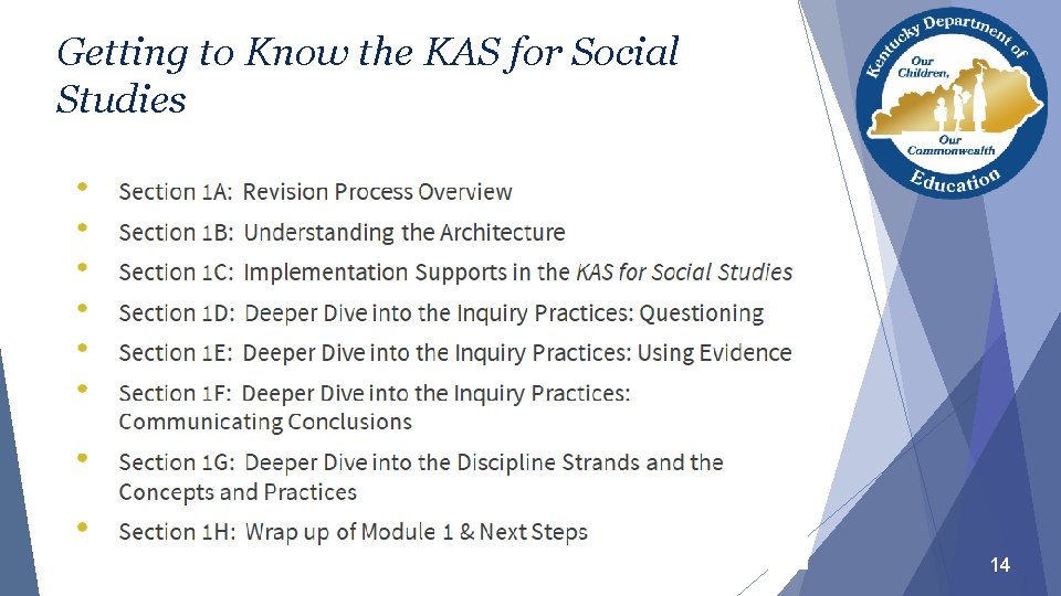 Getting to Know the KAS for Social Studies 14 
