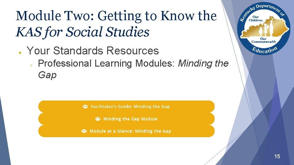 Module Two: Getting to Know the KAS for Social Studies ● Your Standards Resources