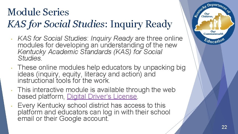 Module Series KAS for Social Studies: Inquiry Ready • • KAS for Social Studies:
