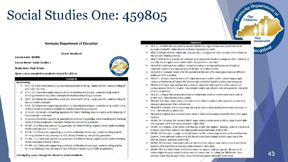 Social Studies One: 459805 43 