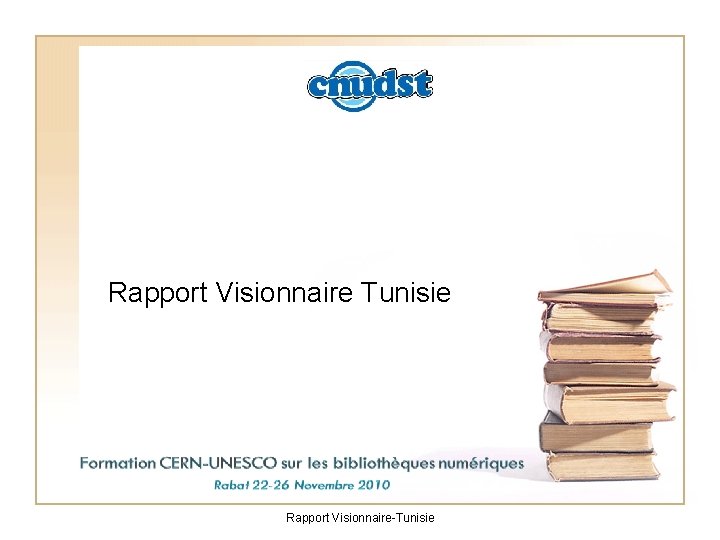 Rapport Visionnaire Tunisie Rapport Visionnaire-Tunisie 