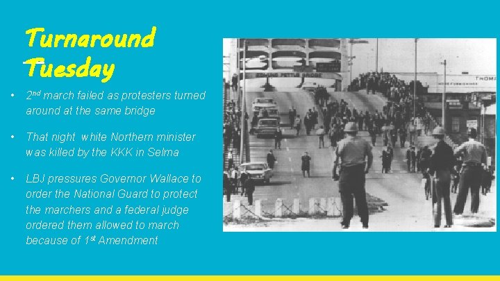 Turnaround Tuesday • 2 nd march failed as protesters turned around at the same