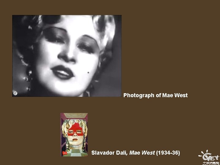 Photograph of Mae West Slavador Dali, Mae West (1934 -36) Photograph of Mae West Slavador Dali, Mae West (1934 -36)