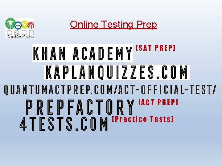 Online Testing Prep [SAT PREP] [ACT PREP] [Practice Tests] 