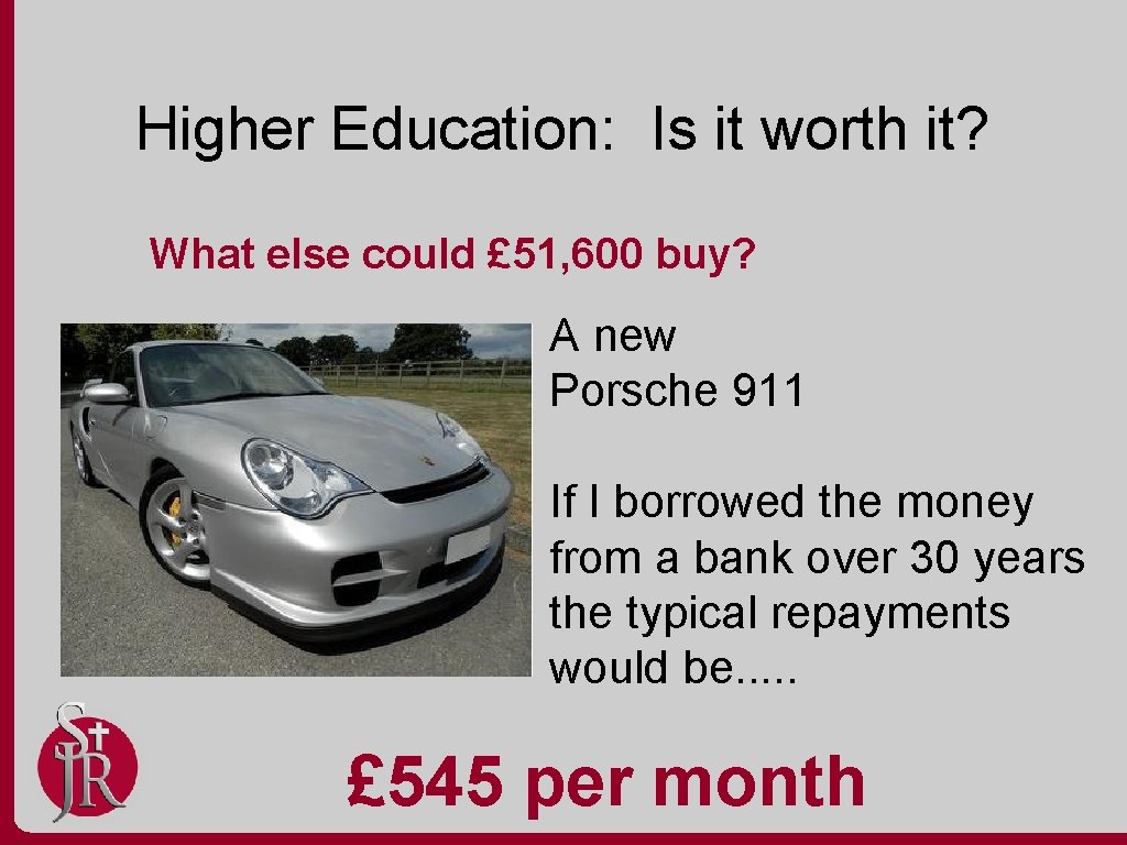 Higher Education: Is it worth it? What else could £ 51, 600 buy? A