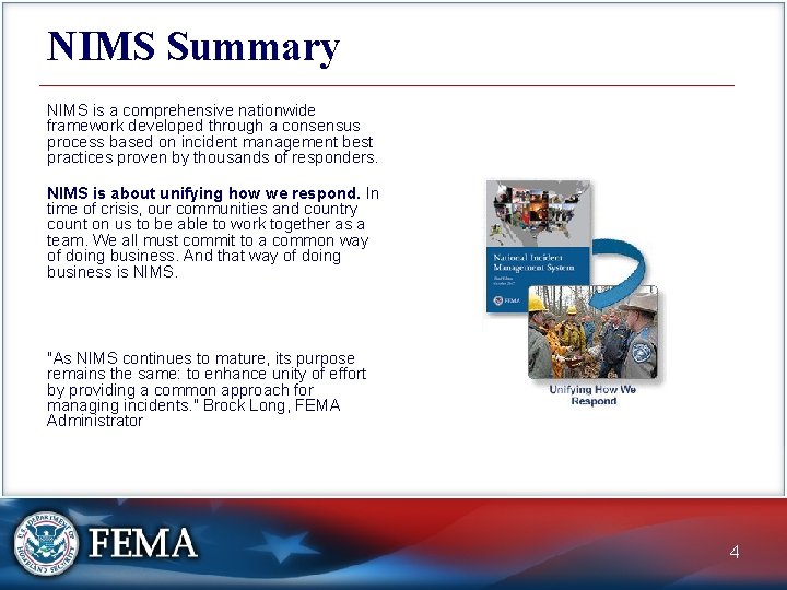 Nims Pdf Lesson 8 Course Summary Congratulations You should now