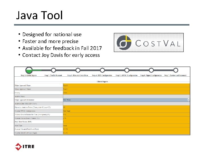 Java Tool • • Designed for national use Faster and more precise Available for Java Tool • • Designed for national use Faster and more precise Available for