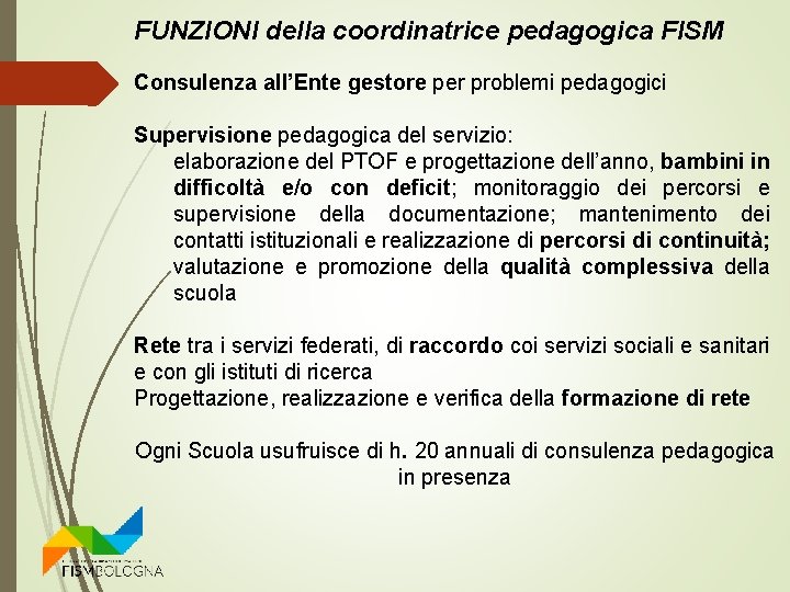 LA FIGURA DEL COORDINATORE DELLE ATTIVITA EDUCATIVO DIDATTICHE