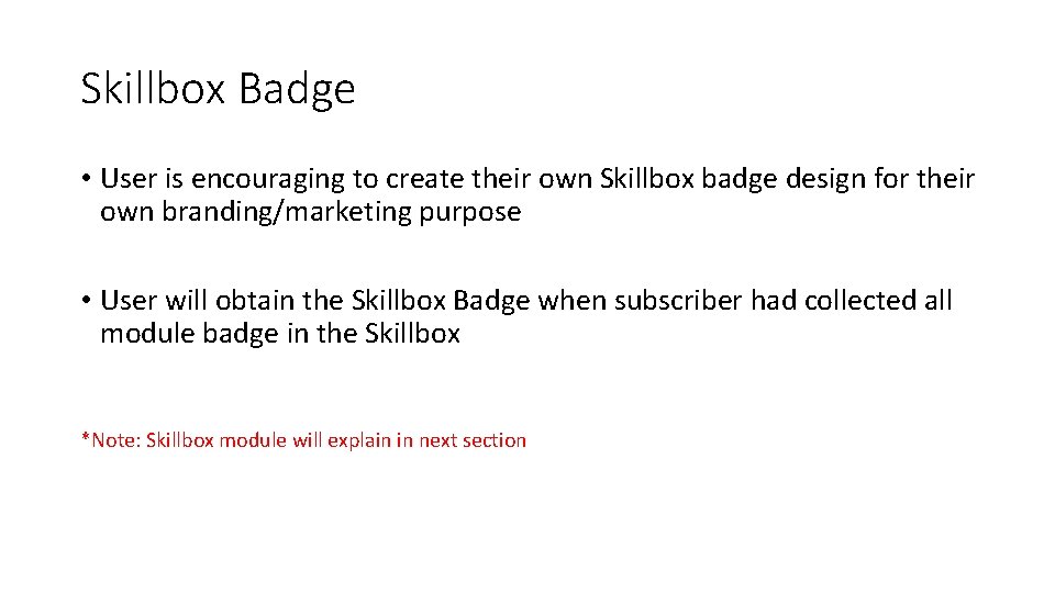 Skillbox Badge • User is encouraging to create their own Skillbox badge design for