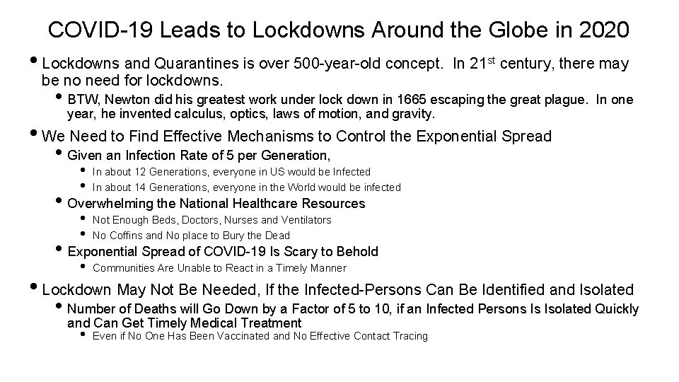 COVID-19 Leads to Lockdowns Around the Globe in 2020 • Lockdowns and Quarantines is