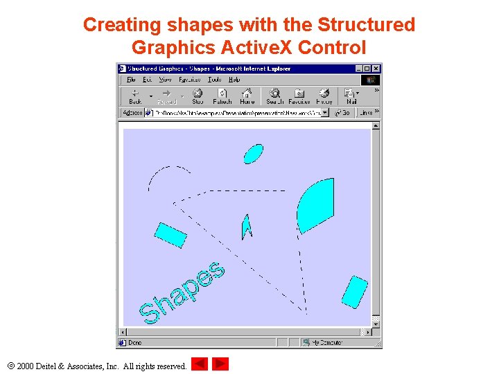 Creating shapes with the Structured Graphics Active. X Control 2000 Deitel & Associates, Inc. Creating shapes with the Structured Graphics Active. X Control 2000 Deitel & Associates, Inc.