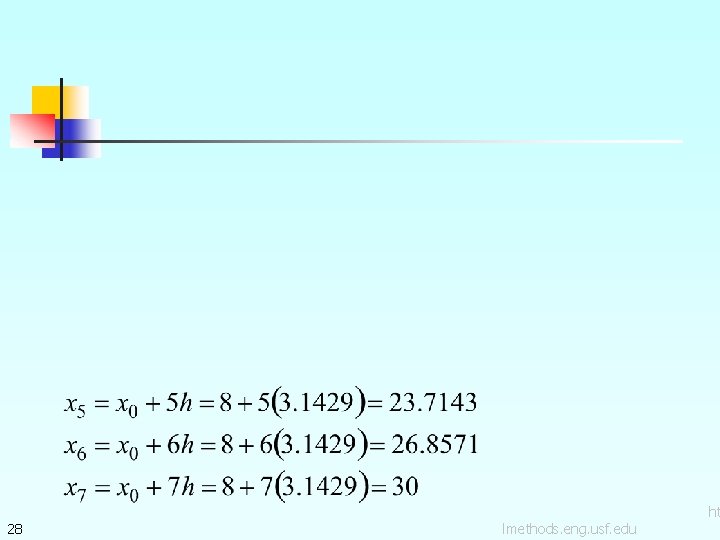 28 lmethods. eng. usf. edu ht 