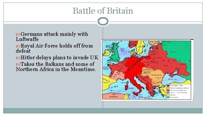 Battle of Britain Germans attack mainly with Luftwaffe Royal Air Force holds off from