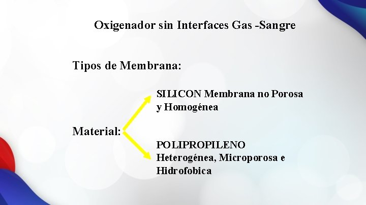 Oxigenador sin Interfaces Gas -Sangre Tipos de Membrana: SILICON Membrana no Porosa y Homogénea