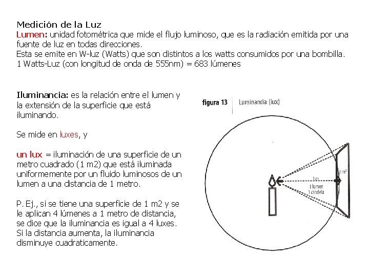 Medición de la Luz Lumen: unidad fotométrica que mide el flujo luminoso, que es Medición de la Luz Lumen: unidad fotométrica que mide el flujo luminoso, que es