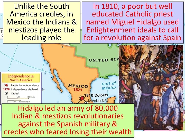 Unlike the South In 1810, a poor but well America creoles, in educated Catholic