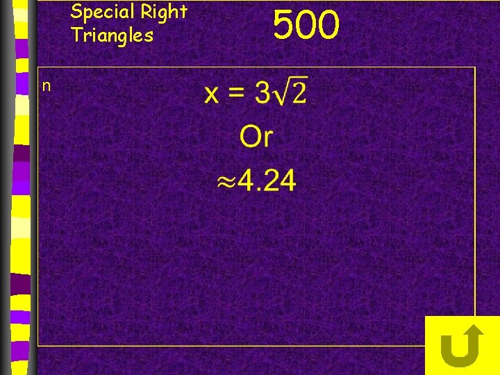 Special Right Triangles n 500 