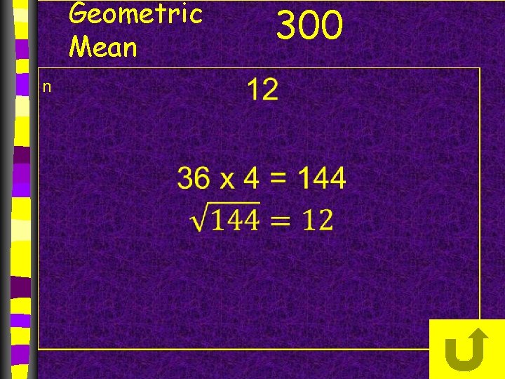 Geometric Mean n 300 