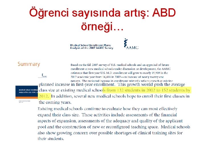 Öğrenci sayısında artış: ABD örneği… 