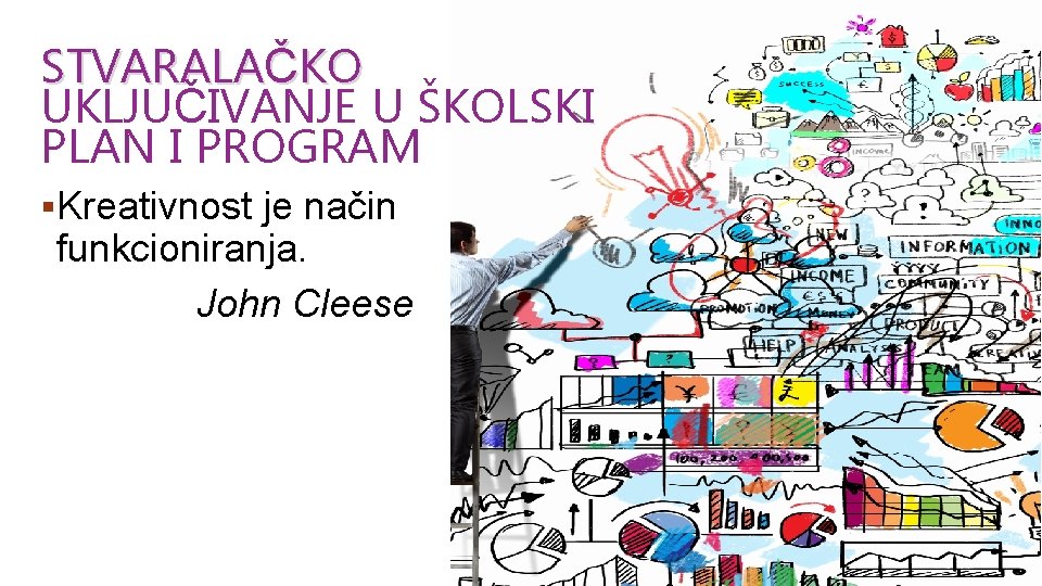 STVARALAČKO UKLJUČIVANJE U ŠKOLSKI PLAN I PROGRAM §Kreativnost je način funkcioniranja. John Cleese 