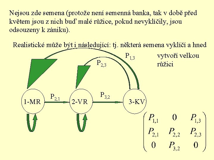 Nejsou zde semena (protože není semenná banka, tak v době před květem jsou z