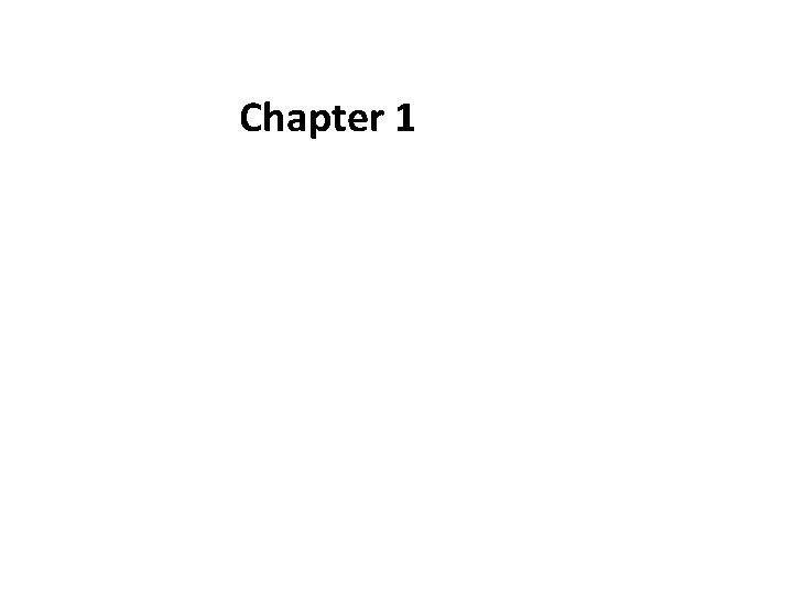 Chapter 1 