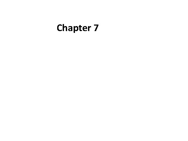 Chapter 7 