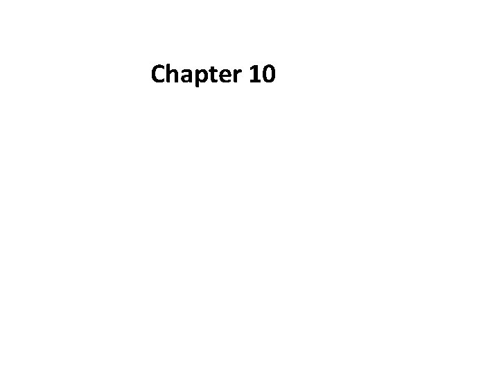 Chapter 10 