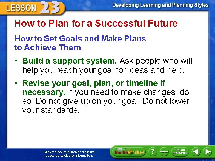 How to Plan for a Successful Future How to Set Goals and Make Plans