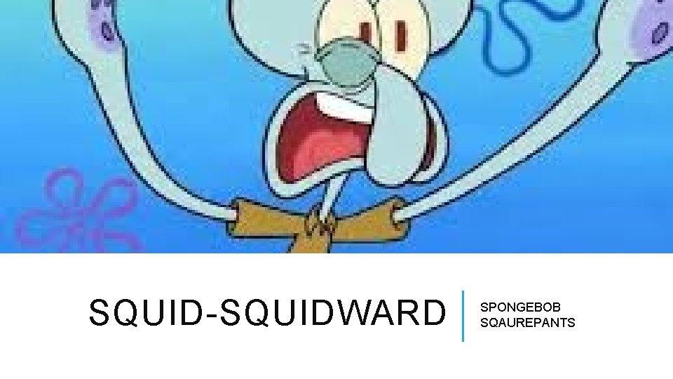 SQUID-SQUIDWARD SPONGEBOB SQAUREPANTS 