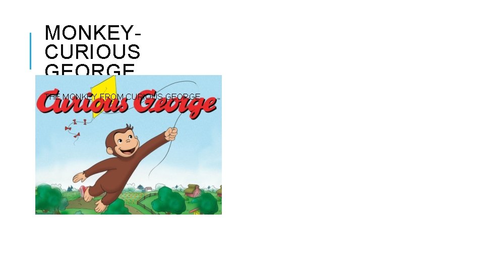 MONKEYCURIOUS GEORGE THE MONKEY FROM CURIOUS GEORGE 