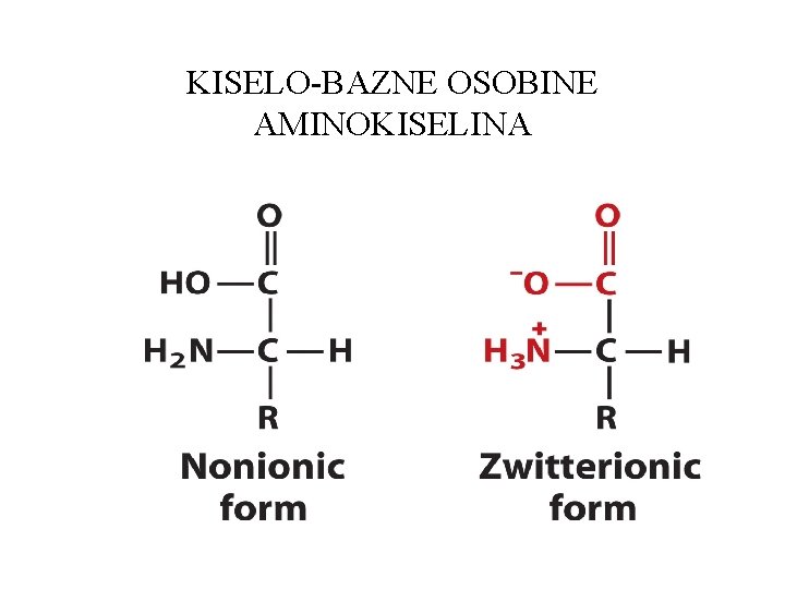 KISELO-BAZNE OSOBINE AMINOKISELINA 