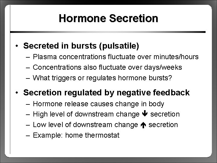 CHAPTER 4 Hormonal Control During Exercise CHAPTER 4