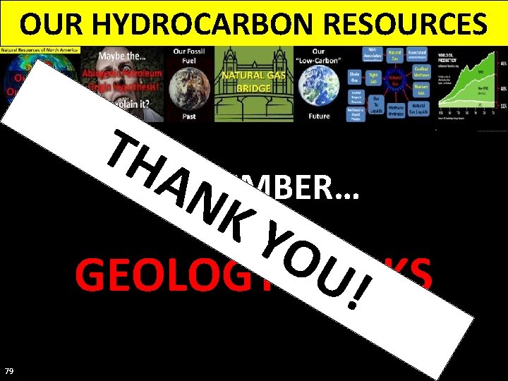 OUR HYDROCARBON RESOURCES TH AN REMEMBER… KY O U! GEOLOGY ROCKS 79 